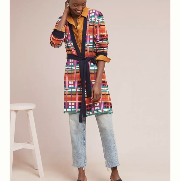 Anthropologie x Moth Williston Plaid Cardigan - Picture 4 of 9